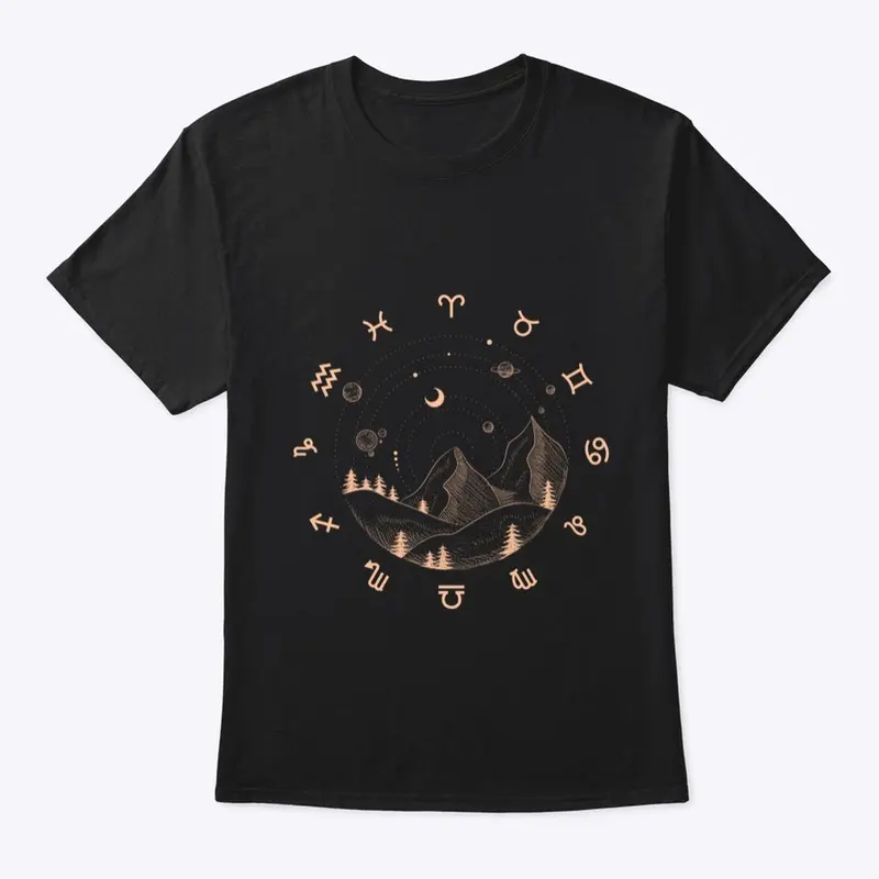 12 zodiac Mountain Tee